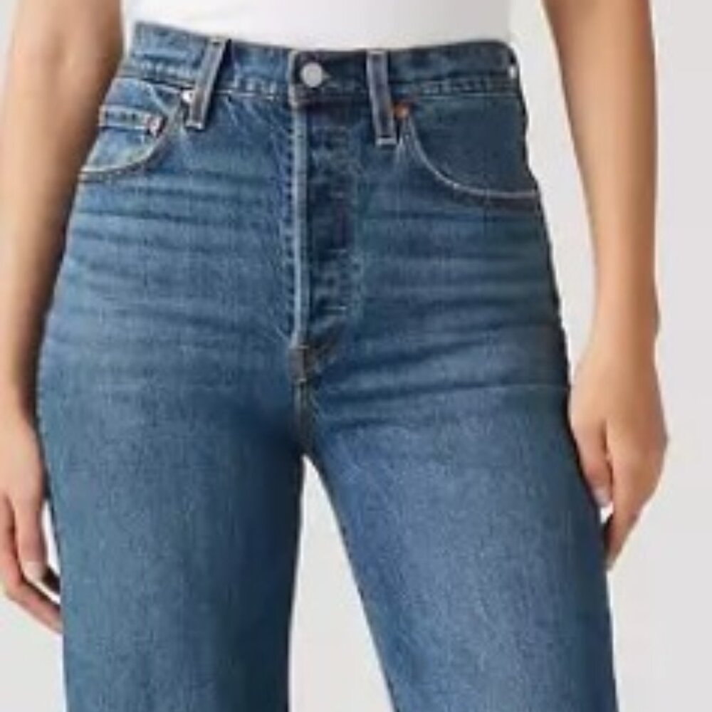 Ribcage Full Length (Straight) Womens Jeans  29W X 34L (Color: Valley View)